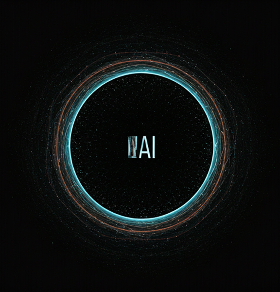 Abstract AI visualization representing custom AI agents built by Dotlogics