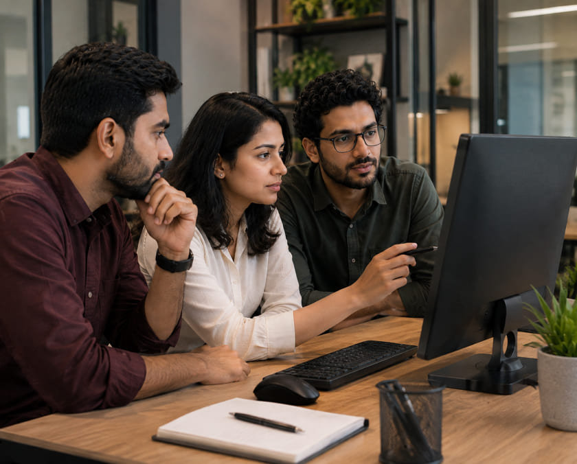 Operations team reviewing a complex Odoo dashboard image